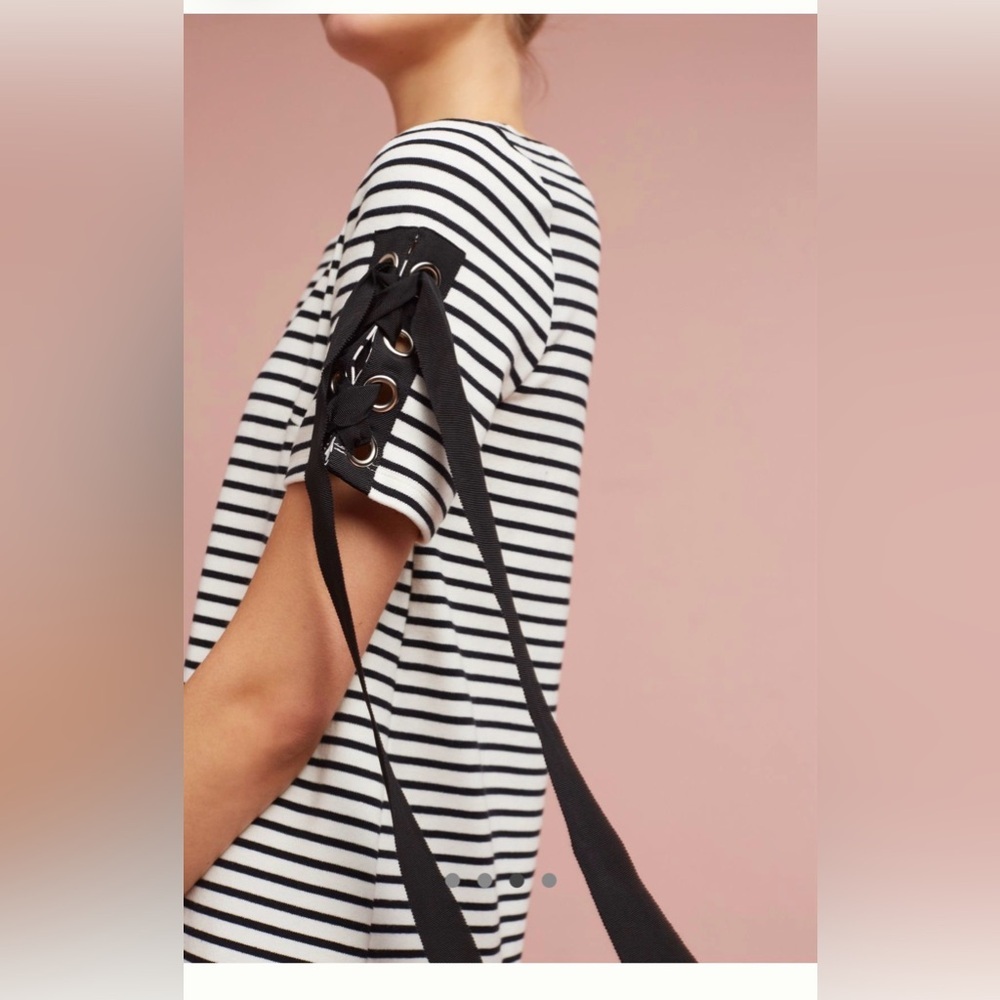 Anthropologie Maeve ribbons and stripes dress size XL - Picture 3 of 3